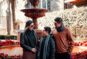 Viagem em família para Gramado na Fonte do Amor Eterno