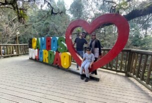Letreiro de Campos do Jordão em um dos principais pontos turísticos da cidade