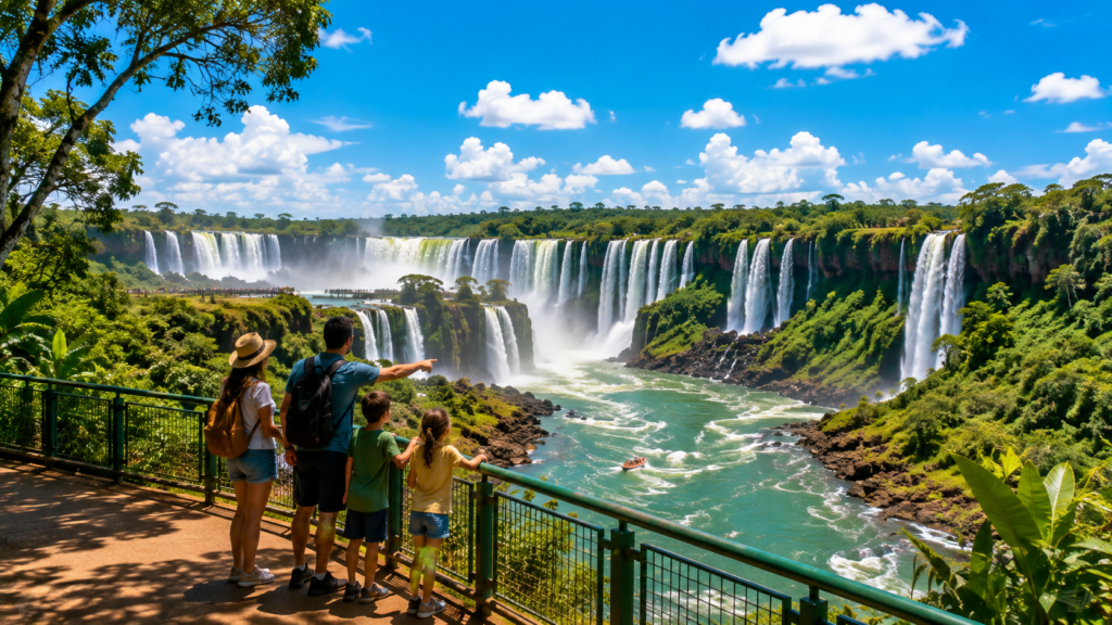 Cataratas do Iguaçu, um dos destinos baratos no Brasil para viajar com crianças