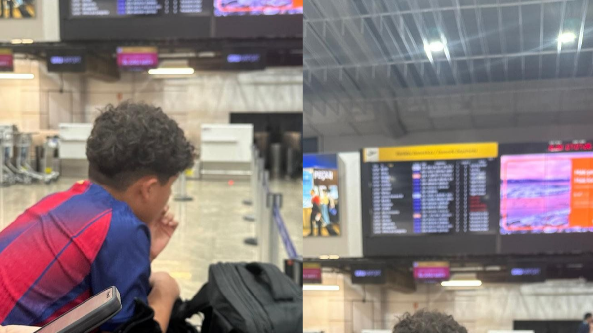 Direitos da pessoa autista em aeroportos Lucas aguardando o embarque