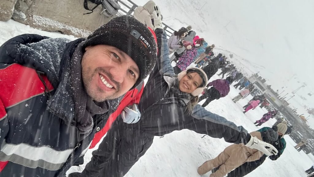 Casal no Valle Nevado, Chile