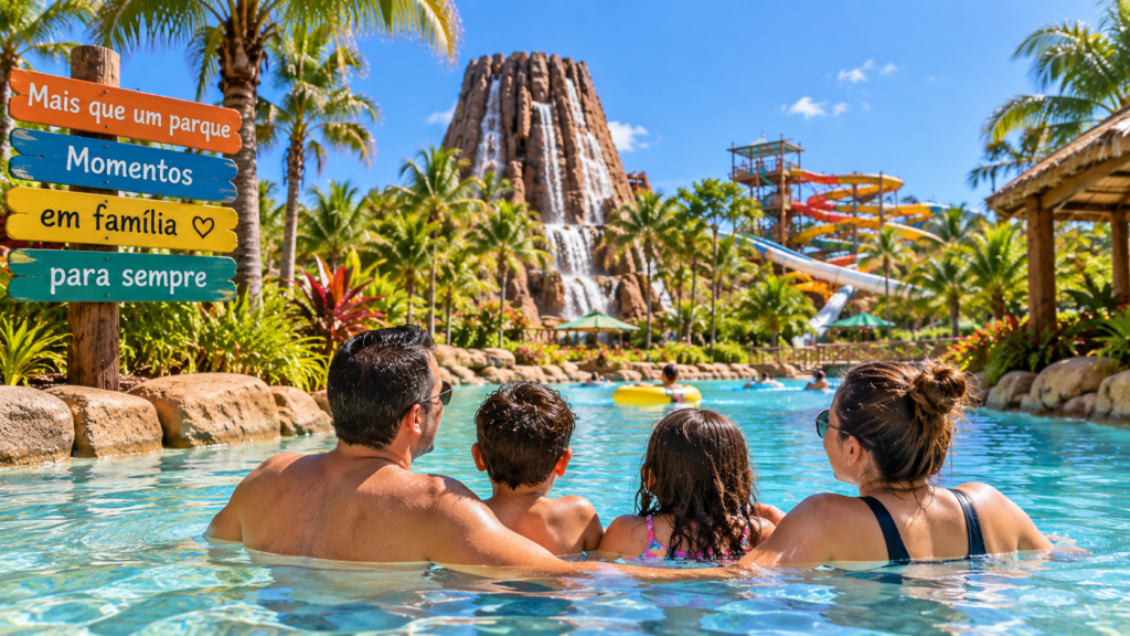 Thermas dos Laranjais ou Hot Beach: parque aquático em Olímpia para viagem em família