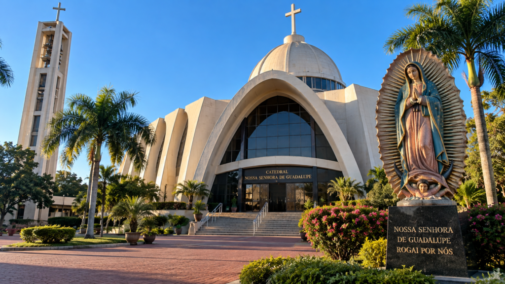 Catedral Nossa Senhora de Guadalupe, uma opção de passeio gratuito em Foz do Iguaçu