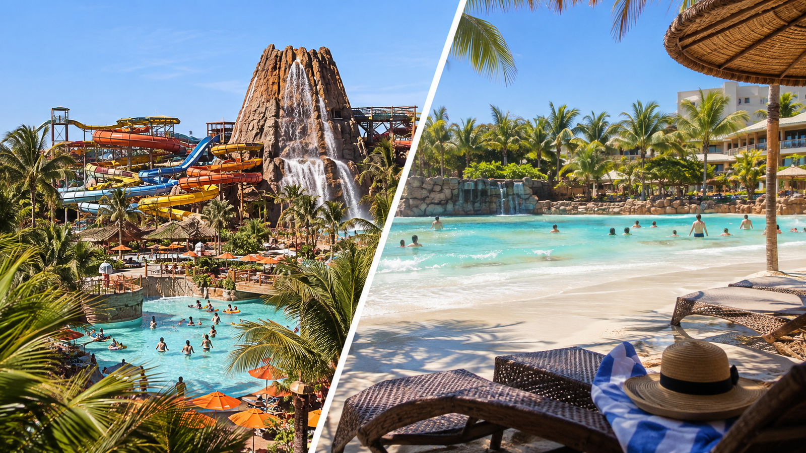 Thermas dos Laranjais ou Hot Beach em Olímpia: comparação entre parques aquáticos para famílias