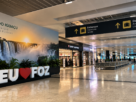 Interior do Aeroporto de Foz do Iguaçu para quem chega à cidade sem carro
