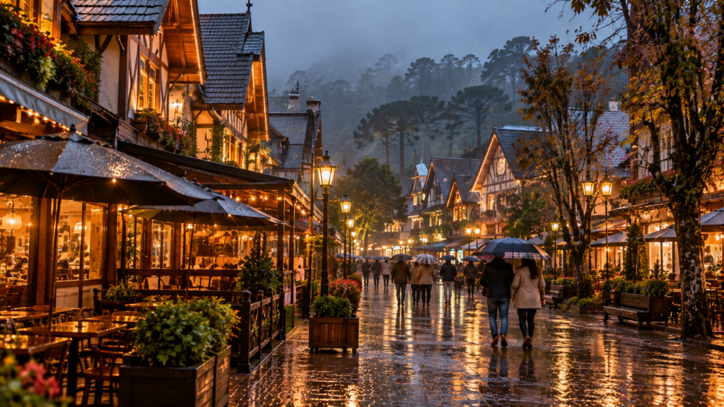 Campos do Jordão com chuva: o que fazer e como salvar o roteiro 3 Campos do Jordão com chuva na Vila Capivari