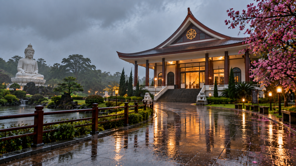 O que fazer em Foz do Iguaçu com chuva: dicas 3 O que fazer em Foz do Iguaçu com chuva no Templo Budista